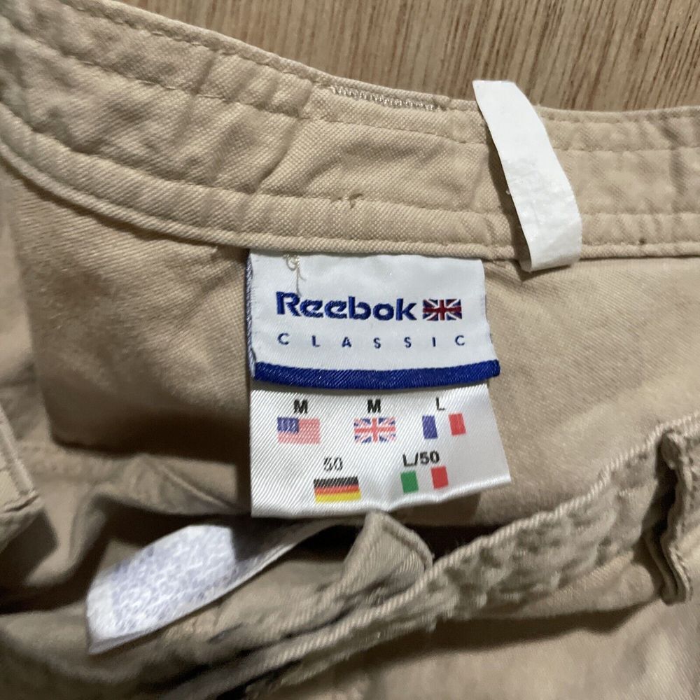 Vintage Reebok Classic Womens Size M Beige Hiking‎ Camping Capri Pants Cargo - Picture 4 of 7